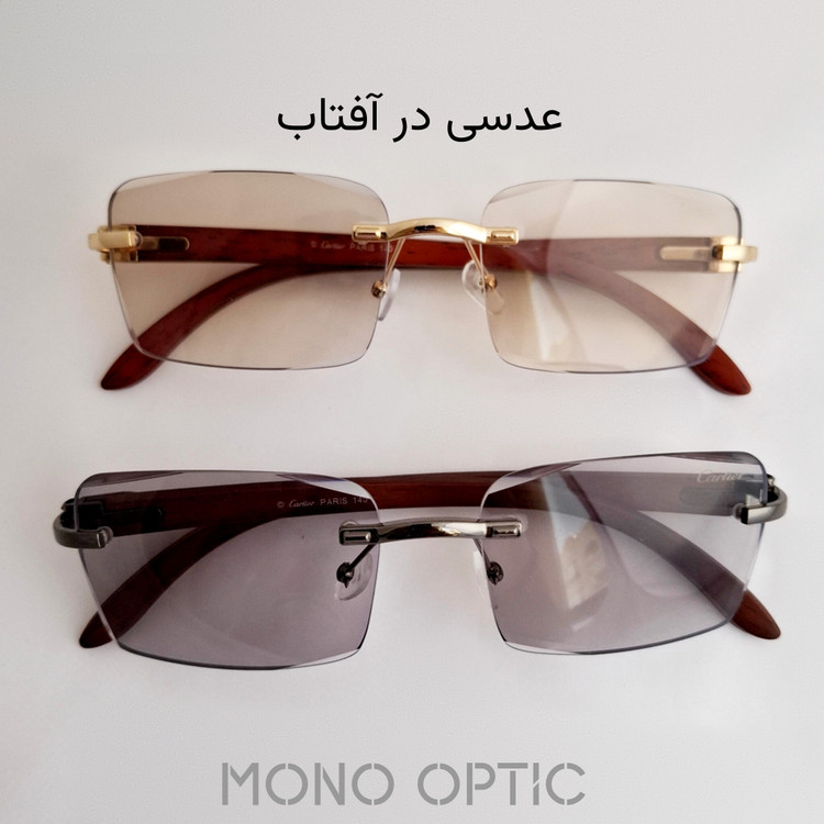 عینک فتوکرومیکCartierکد02597عدسیUVیونیسکس