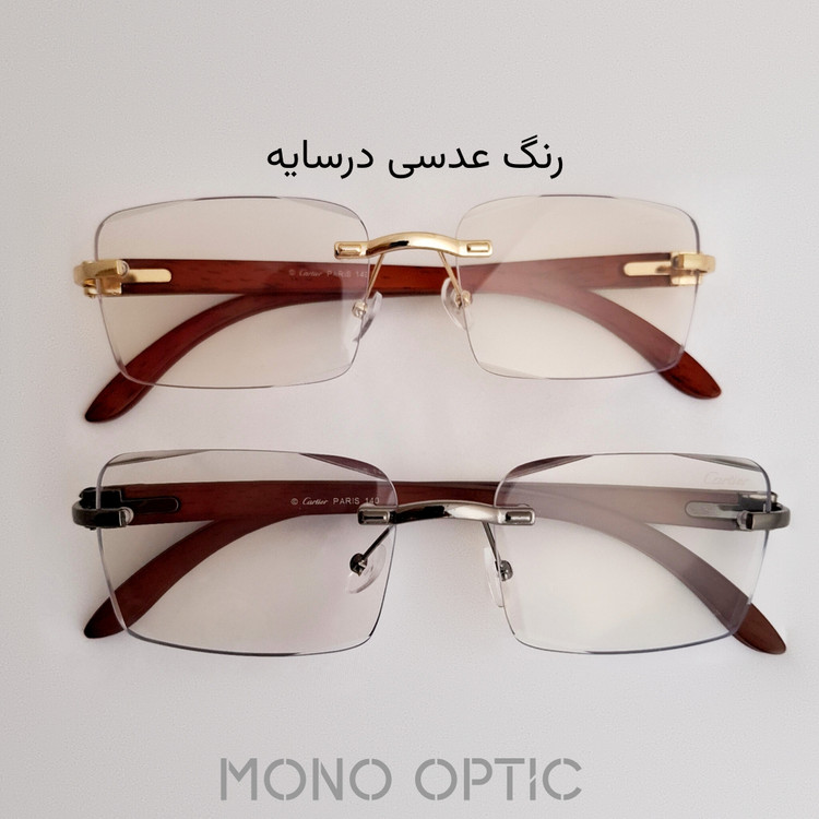 عینک فتوکرومیکCartierکد02597عدسیUVیونیسکس