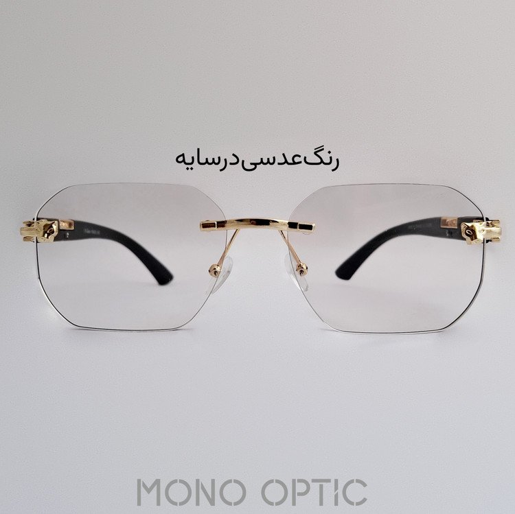عینک فتوکرومیکCartierکد02506عدسیUVیونیسکس