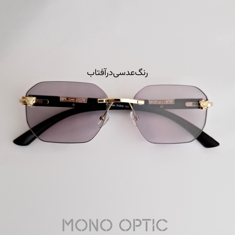 عینک فتوکرومیکCartierکد02506عدسیUVیونیسکس