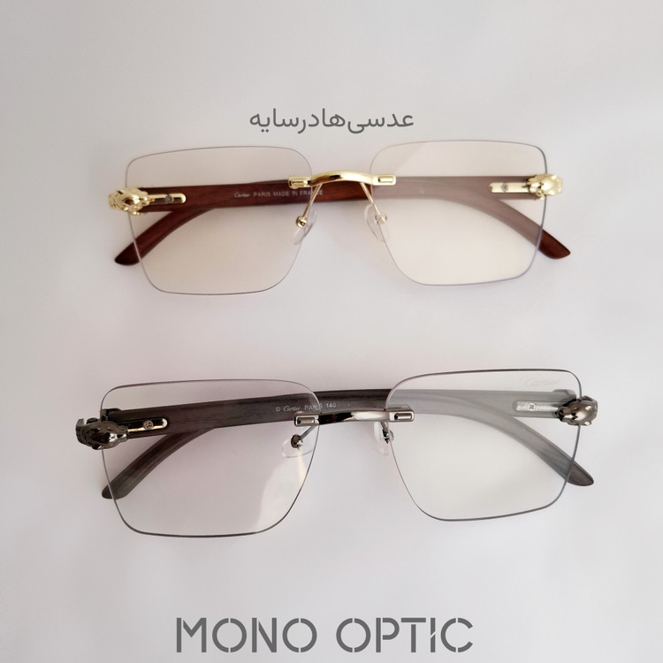 عینک فتوکرومیکCartierکد02599عدسیUVیونیسکس