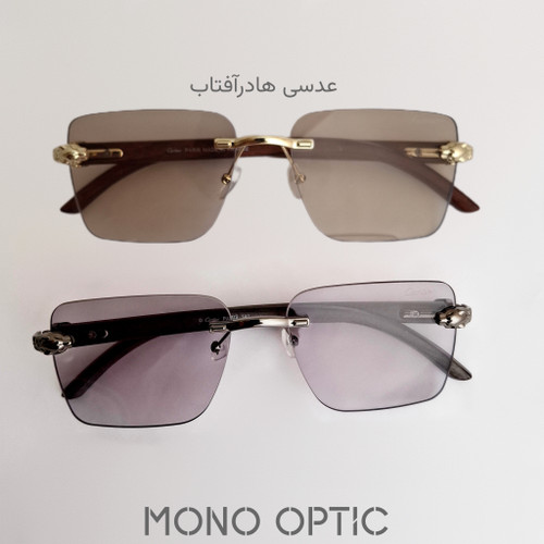 عینک فتوکرومیکCartierکد02599عدسیUVیونیسکس
