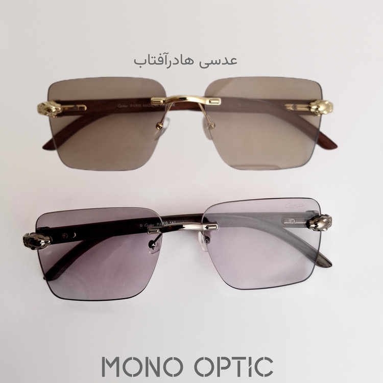عینک فتوکرومیکCartierکد02599عدسیUVیونیسکس